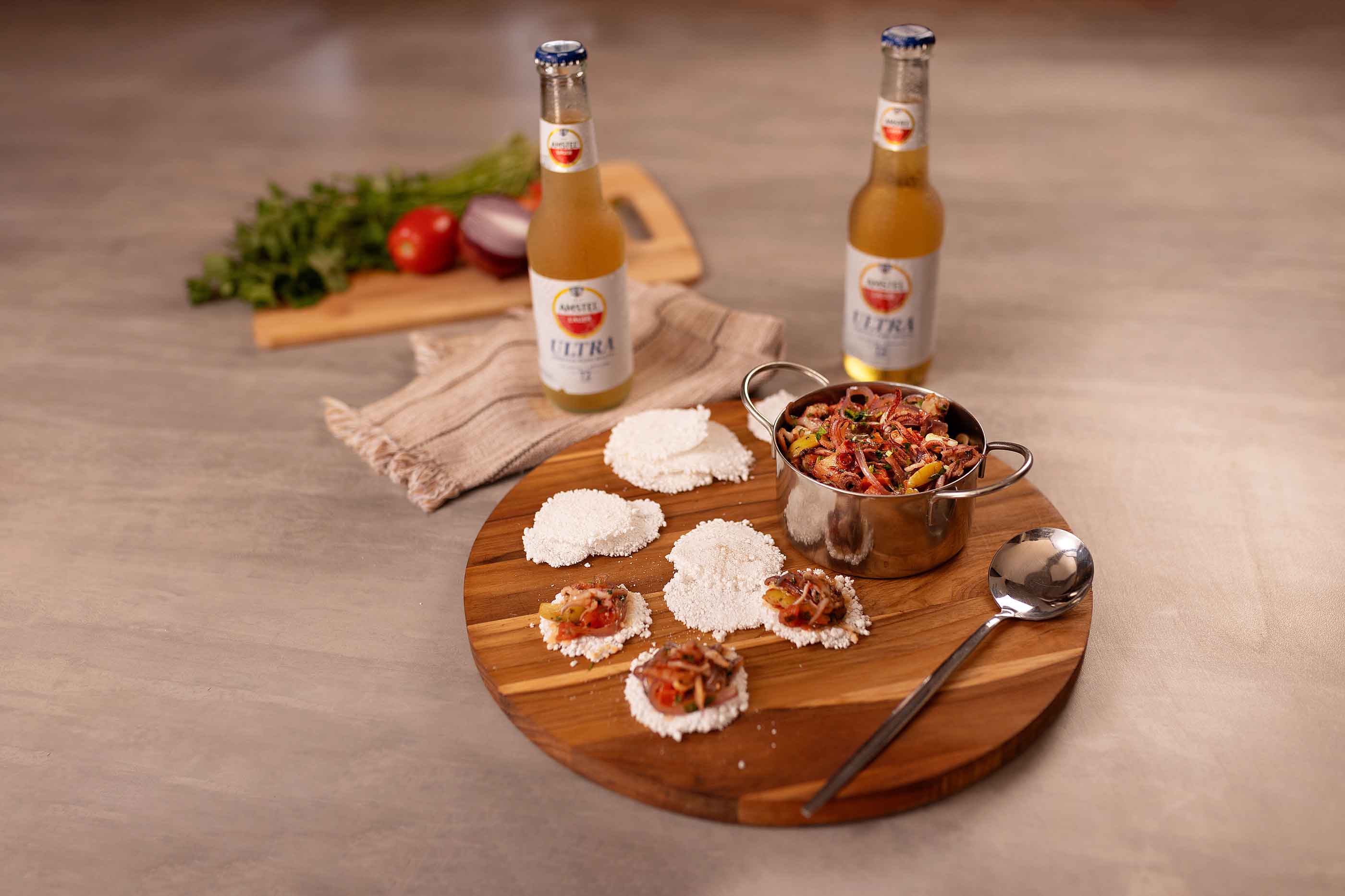 Receita que acompanha um cerveja